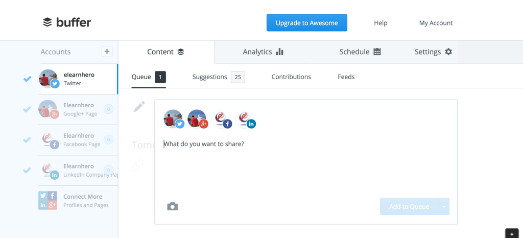 Buffer - Distribute your campaign in one place
