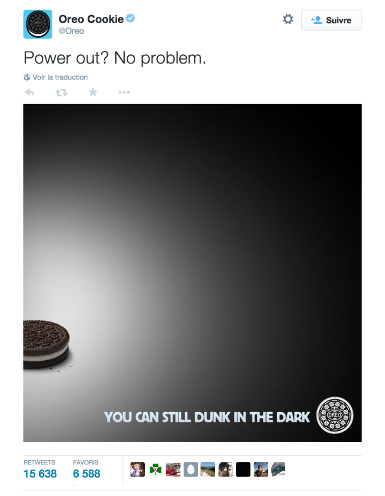 Oreo twitter buzz