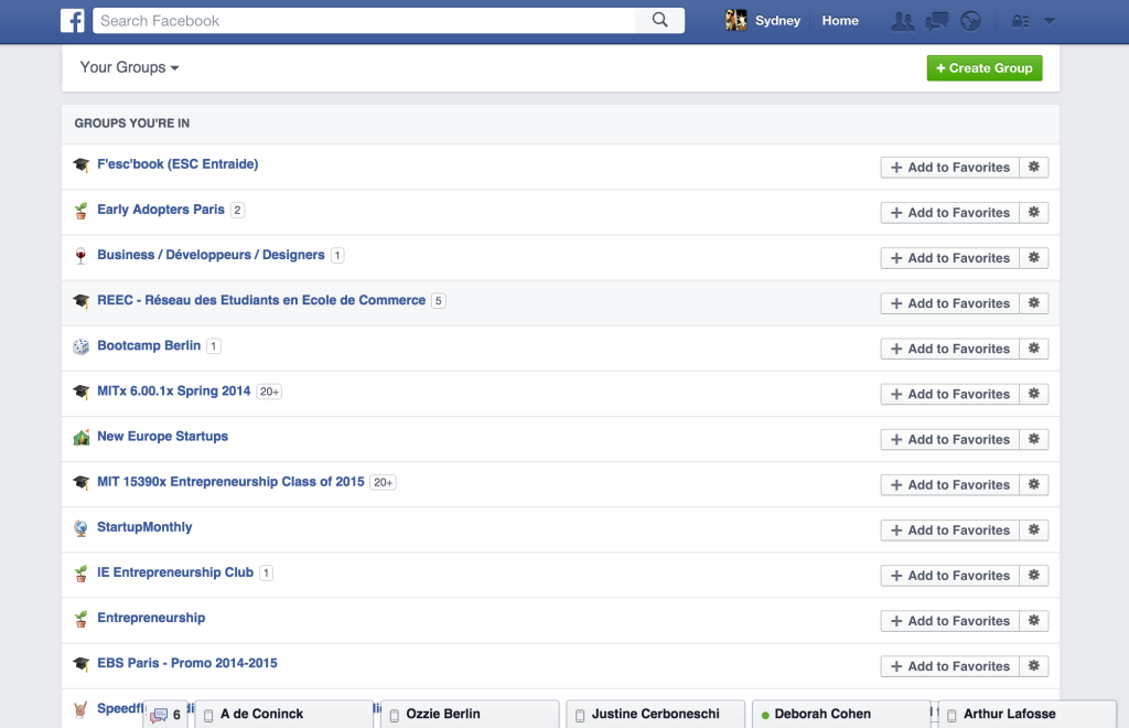 Facebook group