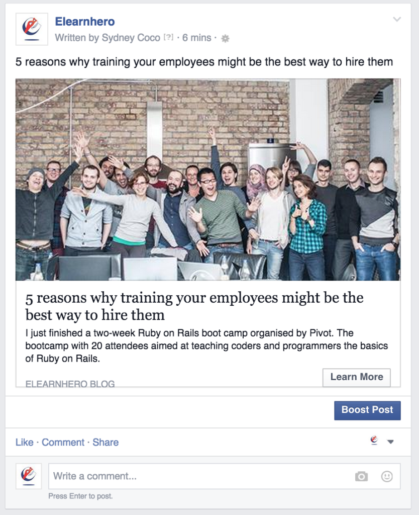 Post with Facebook power editor