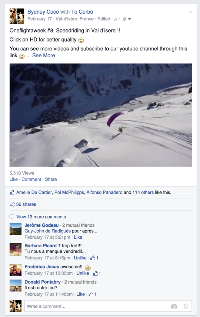 Facebook video